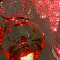 18 LED stickers - red