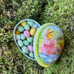 Œuf de Pâques poussins 2 - hauteur 9 cm