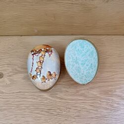 Œuf de Pâques poussins 2 - hauteur 9 cm