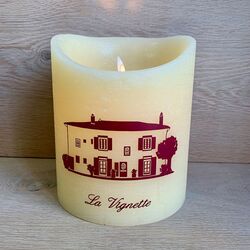 LED wax candle moving flame - Ø15CM; H18.5CM