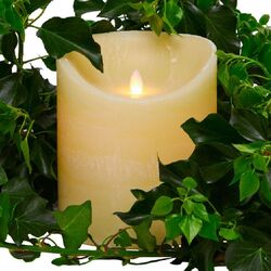 LED wax candle moving flame - Ø15CM; H18.5CM