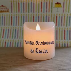 First Birthday Led Candle for customization