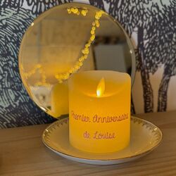First Birthday Led Candle for customization
