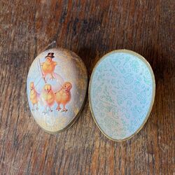 Œuf de Pâques poussins 1 - hauteur 9 cm