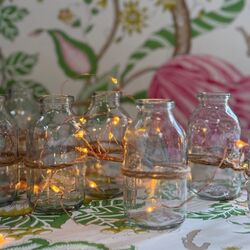 6 bottles vase