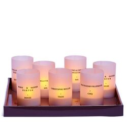 3 photophores LED Neutres -  Ø 8CM