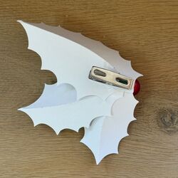 White Holly leaves and red balls Clip