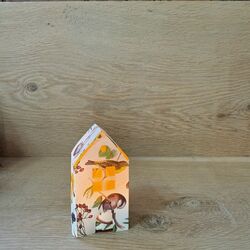1 Led paper house - H 8 cm - Birds