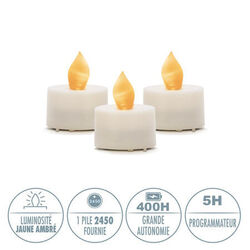 3 mini maisons Led - Thème Nature