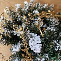 Gold leaves garland - 1,50 m