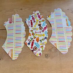 3 abat-jour papier pour verre à pied - Anniversaire