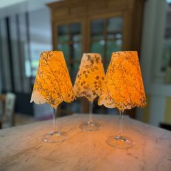 3 Italian paper lampshades - Broom and Eucalyptus