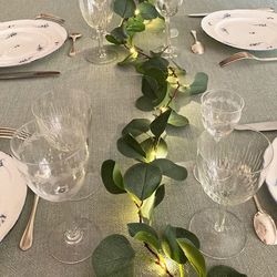 Eucalyptus garland battery LED
