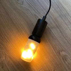 Large Flame Effect bulb - white socket