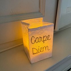 led paper lantern - Carpe Diem