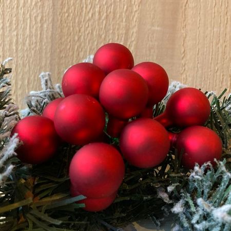 Boules De Noël En Verre Rouge Flamme Mat – Lot De 8, 7 Cm – Décoration Traditionnelle De Lauscha - 2