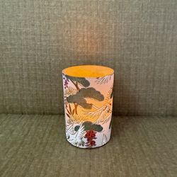 LED candle holder White Cranes - H 6,7 cm