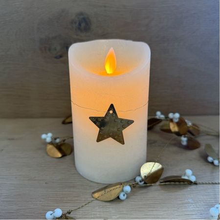Star tag in brass - 4 cm