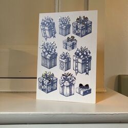 Carte de Noël Cadeaux - 10 x 15 cm