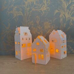 3 maisons photophores