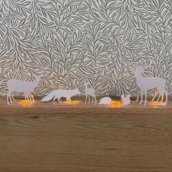 "Scénette" Lumineuse Animaux - Blanc