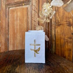 Photophore Led - Croix et Colombe