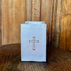 Photophore Led - Croix dorée