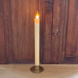 Bougie chandelle LED cire Haut de Gamme - H 31cm