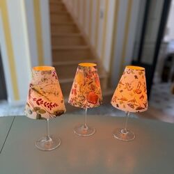 3 Italian paper lampshades - Christmas