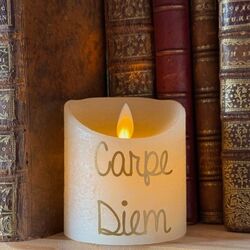 Bougie oscillante en cire - Carpe Diem