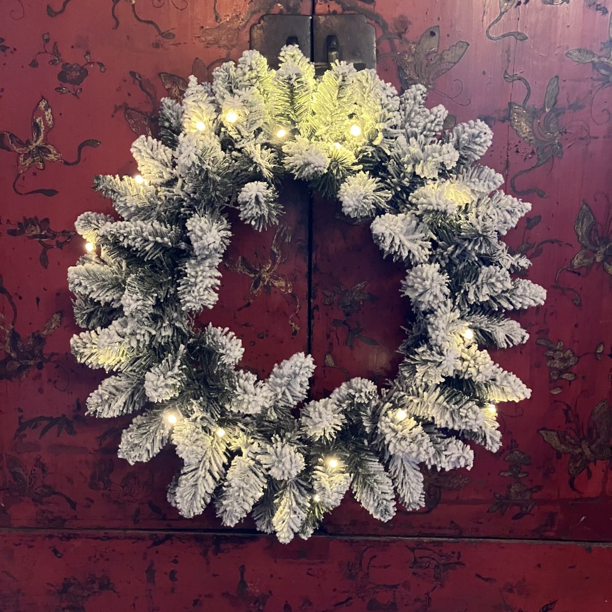 couronne de sapin lumineuse