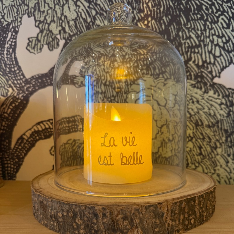 bougie led message positif