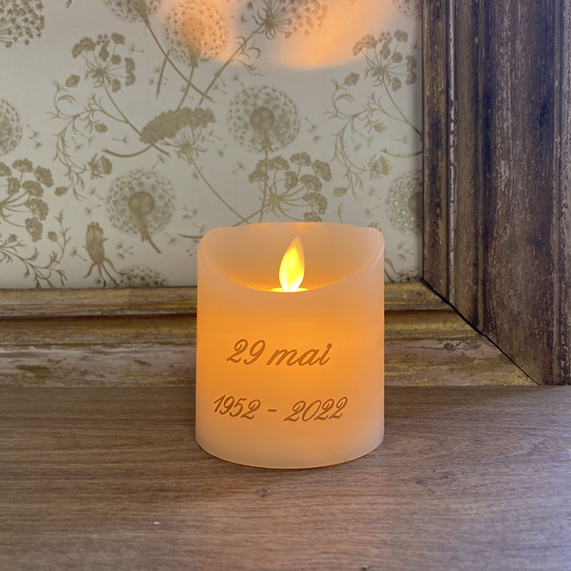 bougie-cadeau d'anniversaire personnalisé