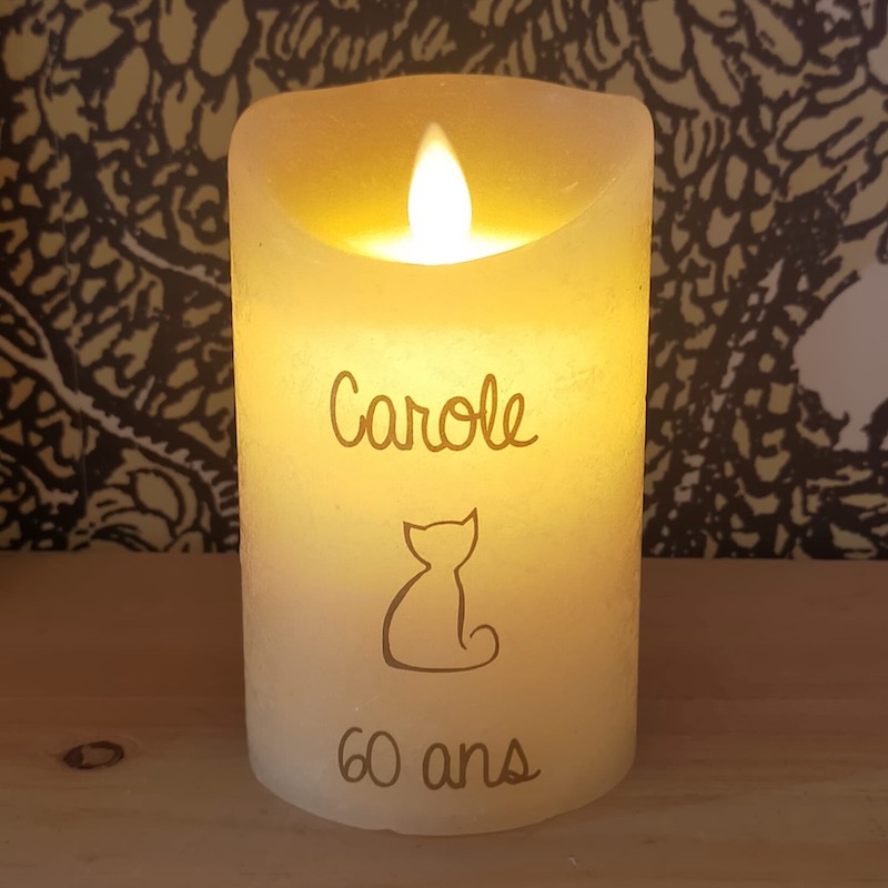 cadeau - bougie 60 ans