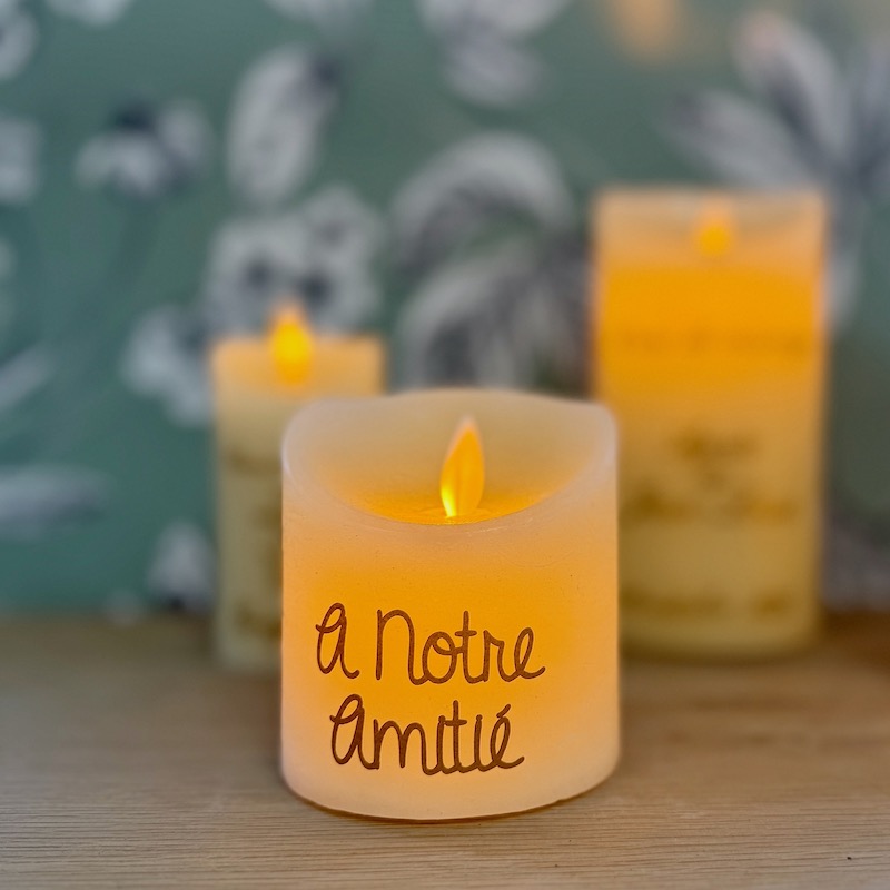 bougie led cadeau d'amis