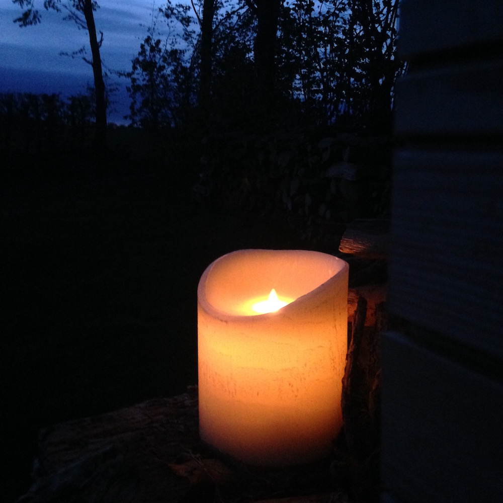 fausse bougie en cire XXL