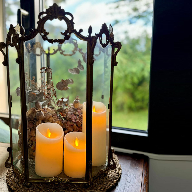 3 bougies Led de qualité en cire avec télécommande