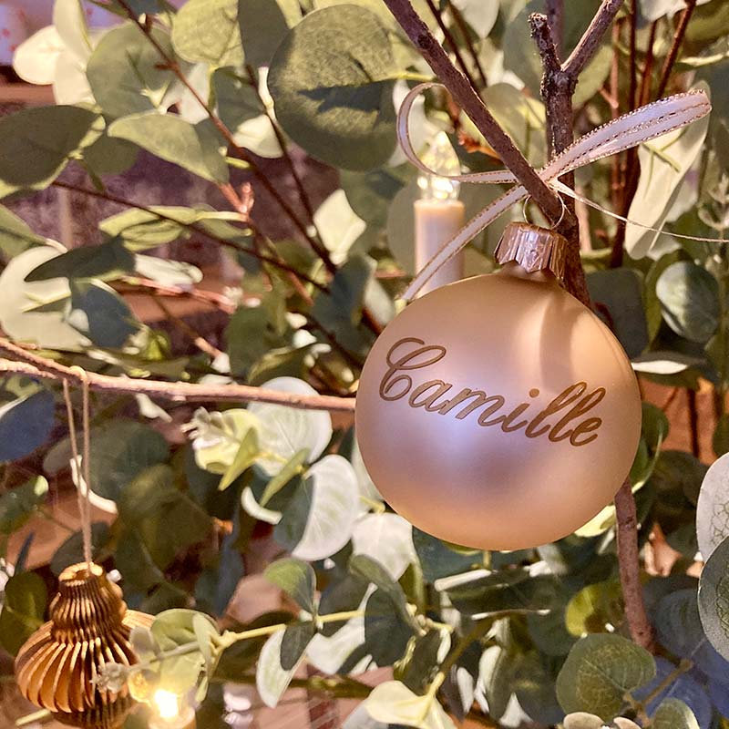 boule de Noël personnalisée