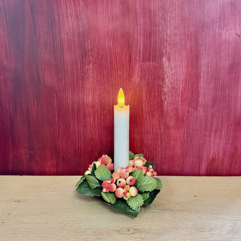 anneaux de fleurs pour bougies boules en céramique