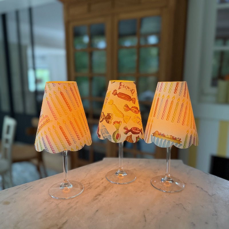 Eclairage Led pour une table d'anniversaire