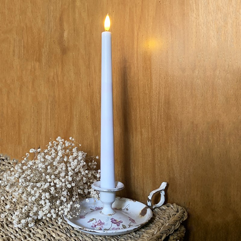 chandelle-led-en-cire-blanche-haut-de-gamme