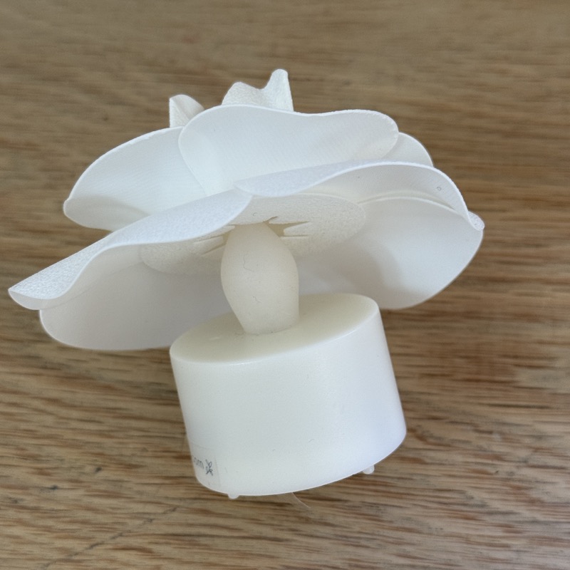 fabrication fleurs led à la main