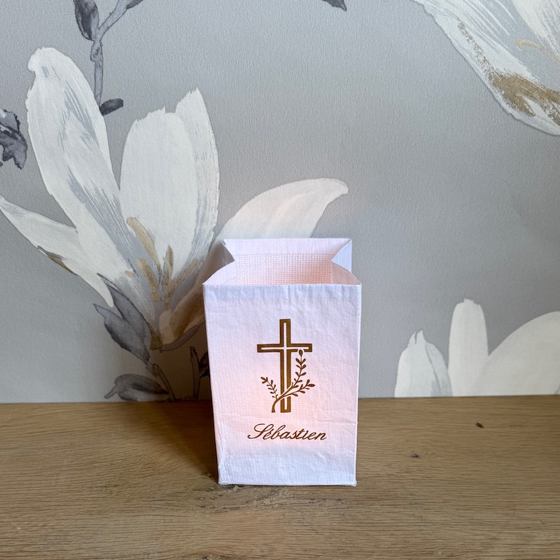 Lanterne souvenir avec une bougie led