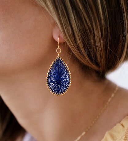 BOUCLES D'OREILLES VALENTINE BLEU