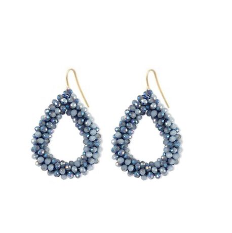 BOUCLES D'OREILLES STACY BLEU CLAIR