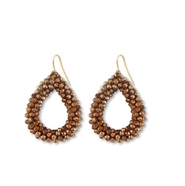 BOUCLES D'OREILLES STACY MARRON CUIVRÉ