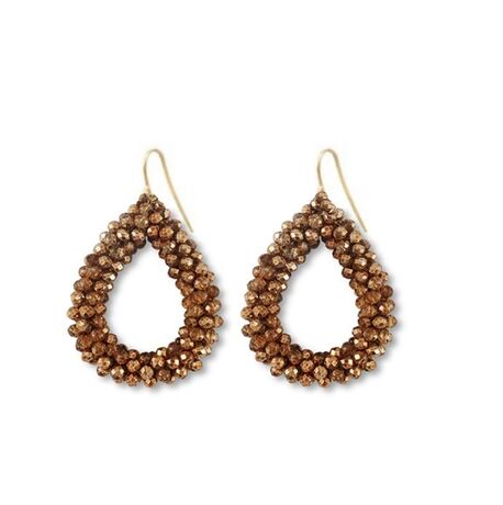 BOUCLES D'OREILLES STACY MARRON CUIVRÉ
