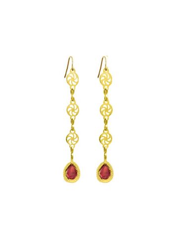 BOUCLES D'OREILLES THELMA ROUGE