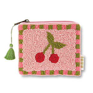 TROUSSE - PORTE MONNAIE CERISE