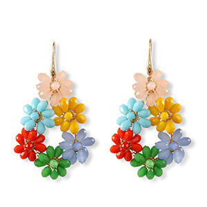 BOUCLES D'OREILLES ROSELYNE MULTICOULEUR